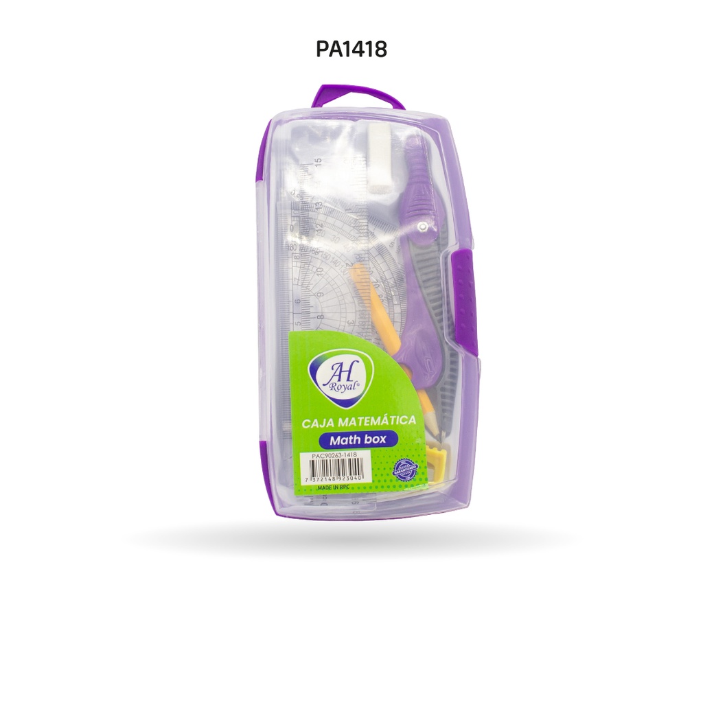 CAJA MATEMATICA AH ROYAL 8 PIEZAS  [PAC90263-1418]