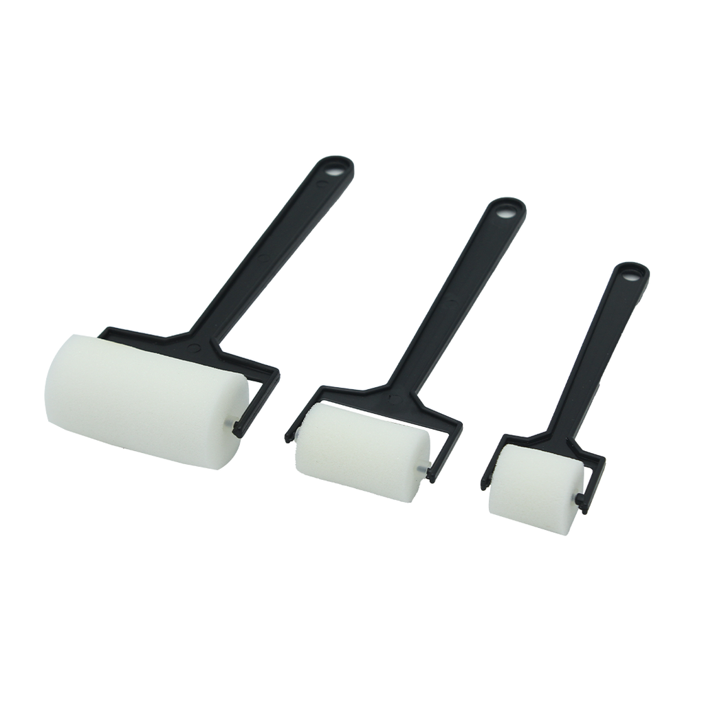 RODILLOS AH ROYAL DE ESPUMA MANGO NEGRO SET X 3 [PAC30052-274]