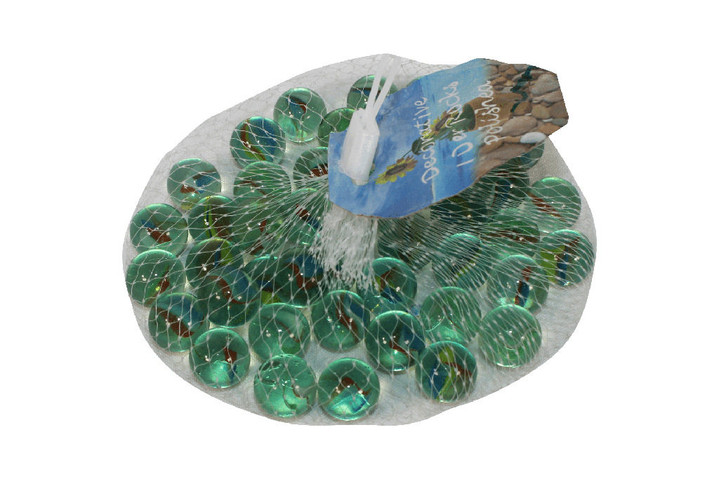 BOLA VIDRIO TRICOLOR BOLSA PEQUEÑA [PAC2103-1948]