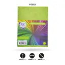 FOAMY 4 CARTA AH ROYAL ESCARCHADO VERDE MANZANA X 10 UNDS [AH29101615-923-AH29101615-21101615]