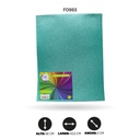 FOAMY 4 CARTA AH ROYAL ESCARCHADO TURQUESA X 10 UNDS [AH21102215]