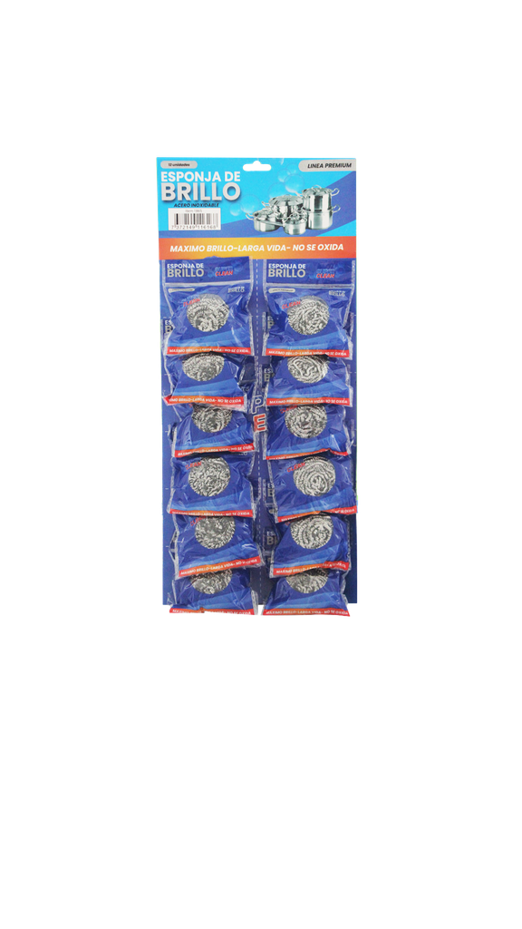 ESPONJA DE BRILLO UNIVERSAL TIRA X12 []