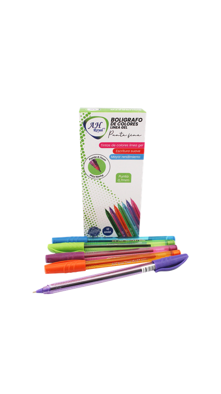 BOLIGRAFO AH ROYAL LINEA GEL 1 MM TRIANGULAR COLORES SURTIDOS []