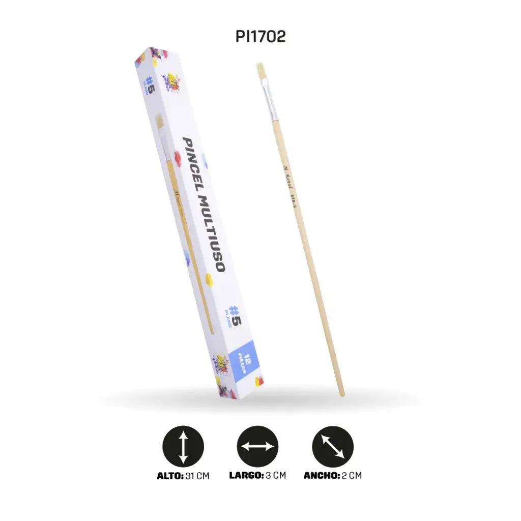 PINCEL CHINO AH ROYAL PLANO NO 5 X12 [PAC20005-1702-PAC80086-1702]