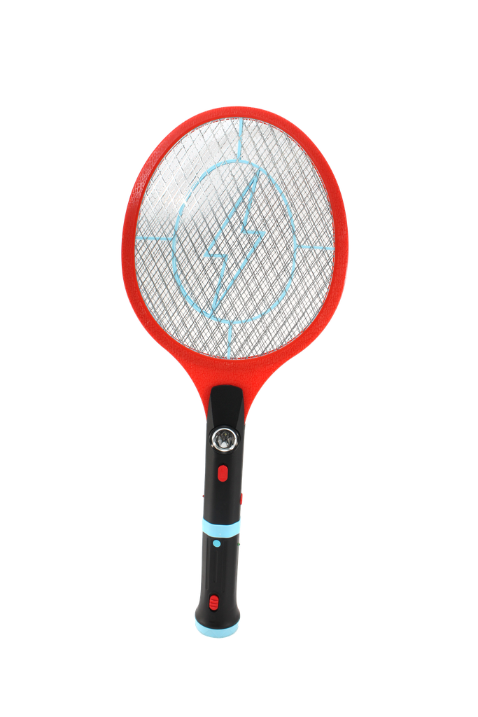 RAQUETA MATA MOSCAS DESARMABLE Y LINTERNA GECKO LTD-268 [PAC4459-9830]