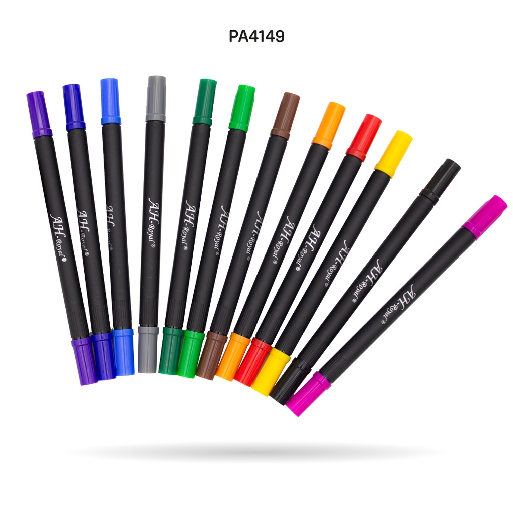 MARCADOR AH ROYAL MULTITRAZO DOBLE PUNTA SET X 12 UNDS [PAC3582]