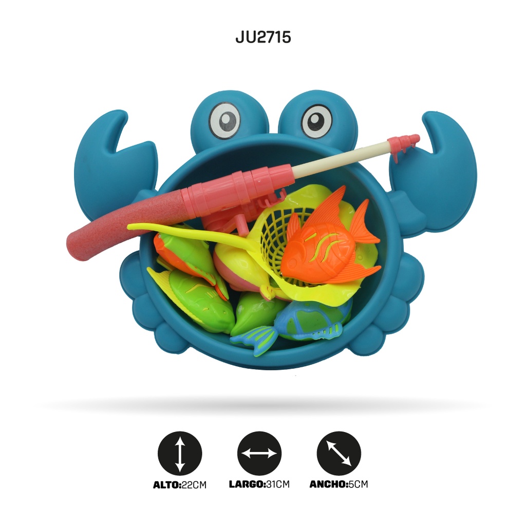 JUEGO DE PESCA FIGURA DE CANGREJO [308-B153]