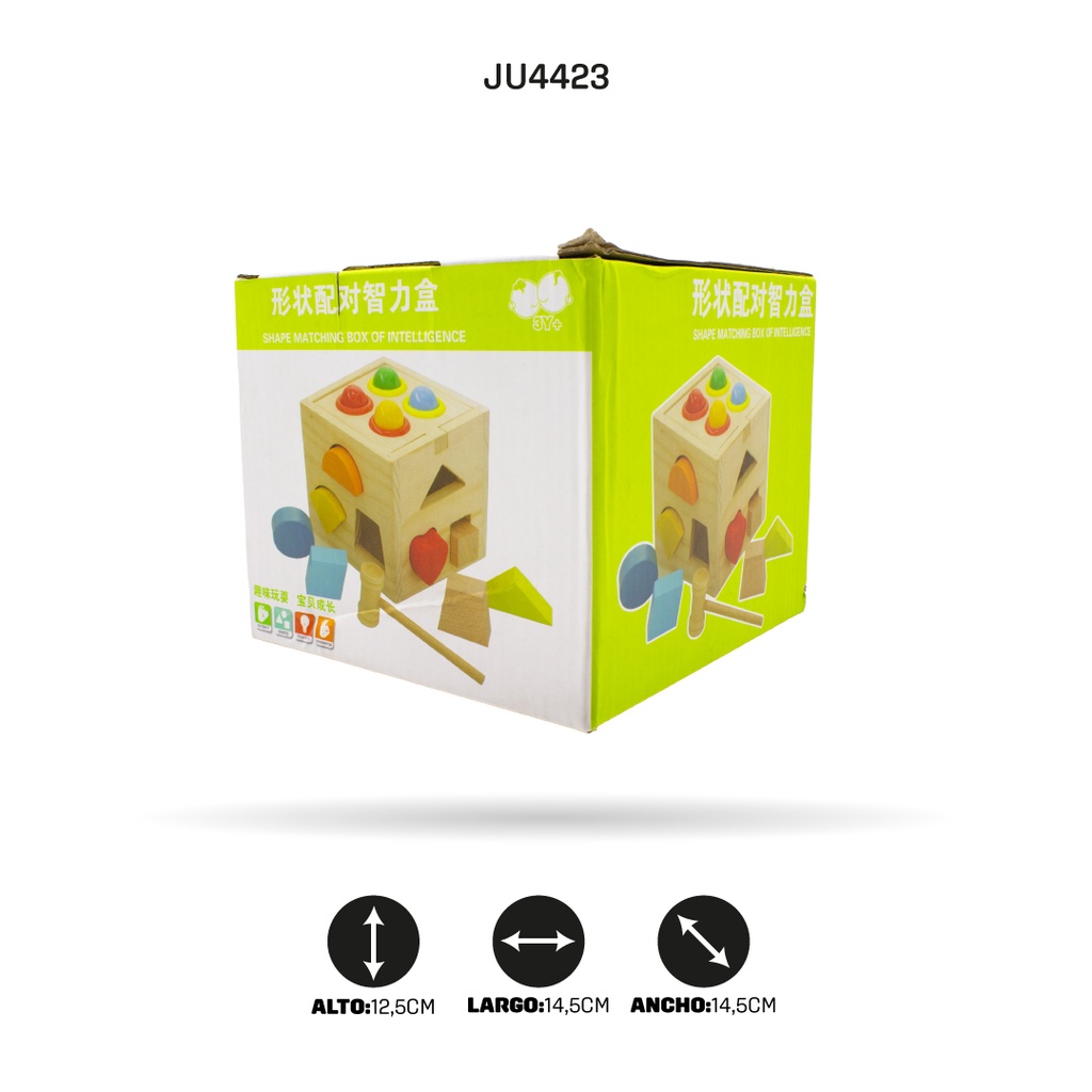 DIDIACTICO CUBO EN MADERA FIGURAS [PAC2303]