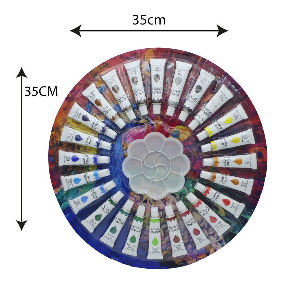 KIT DE ARTE AHROYAL 25 PIEZAS ACRILICO [PAC3488]