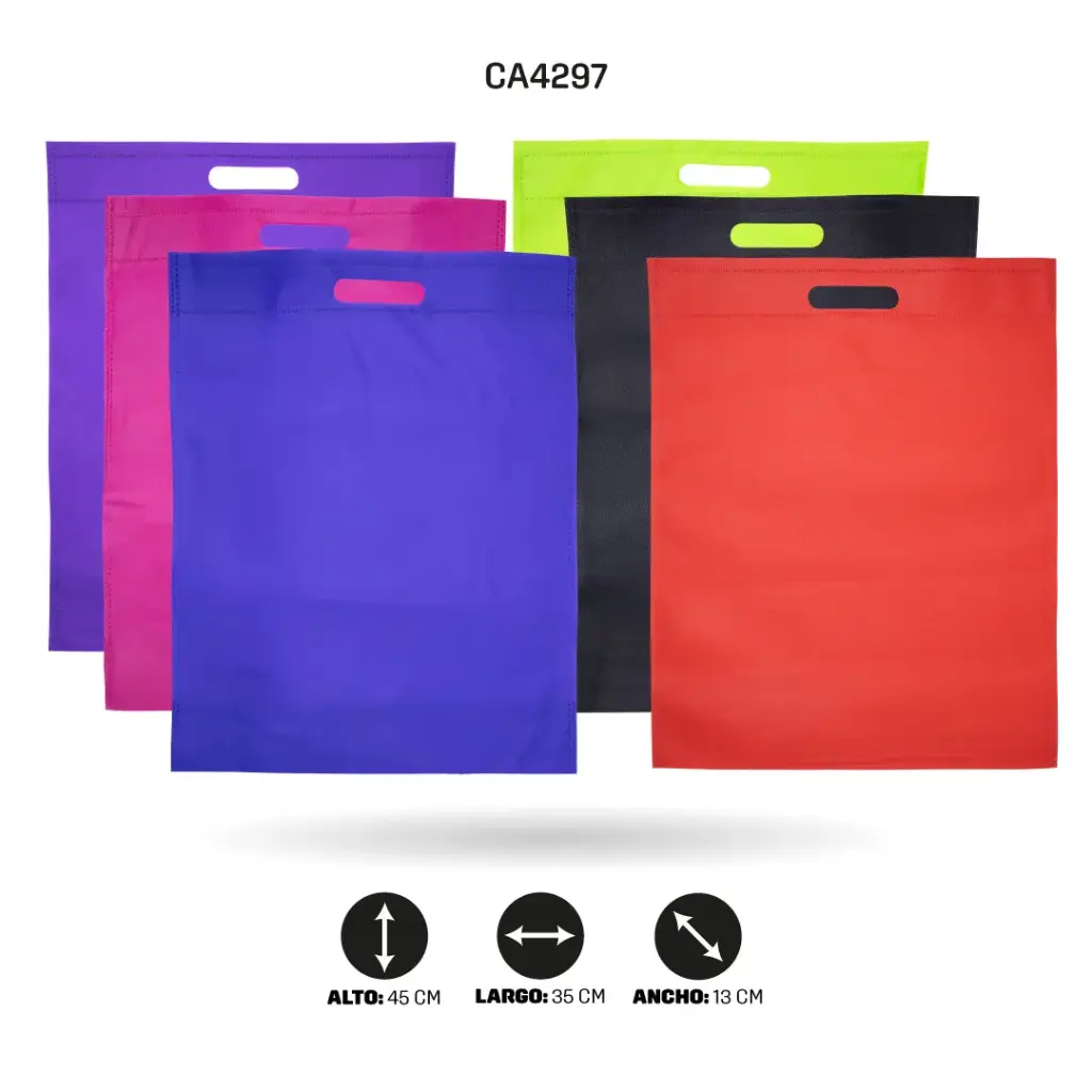 BOLSA PUBLICIDAD CON FUELLE Y AGARRADERA 45x35x13cm [PAC4350]
