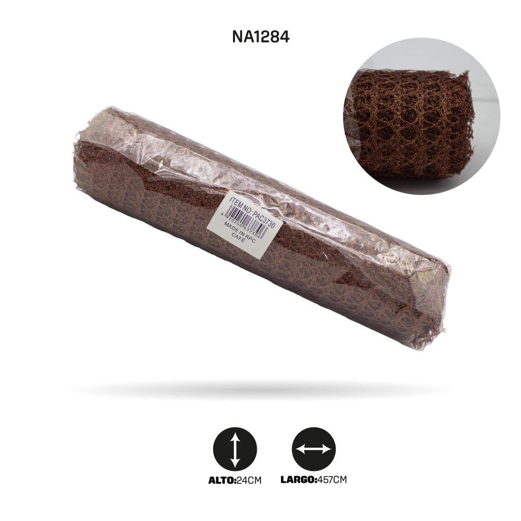 MALLA ESCARCHA CAFE [PAC3730]