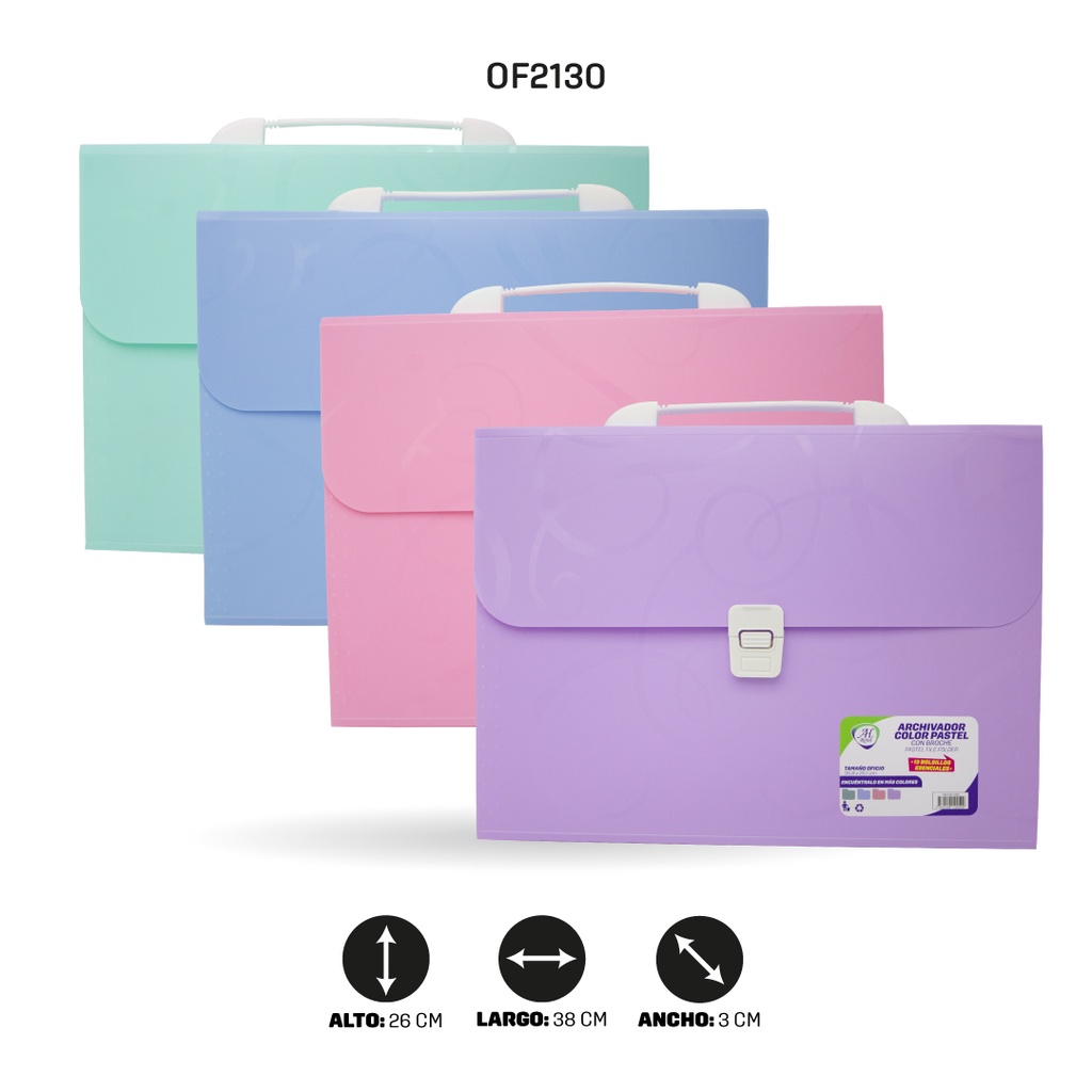 ARCHIVADOR AH ROYAL 5511 OFICIO 13 BOLSILLOS,65MIC [PAC4787]