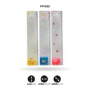 REGLAS ESCARCHADAS TRANSPARENTES TY-1656 DISP X 12[PAC4558]