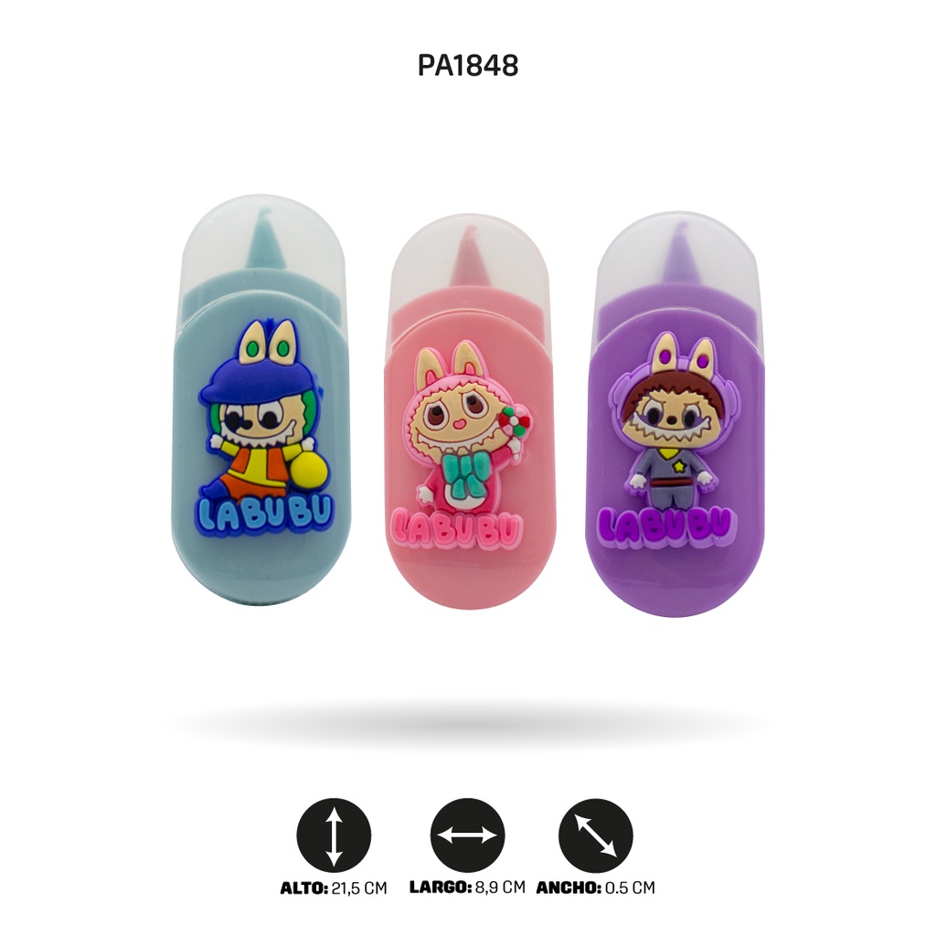 CINTA CORRECTOR PARA NIÑA X3 COLORES X6 UND [PAC4591]