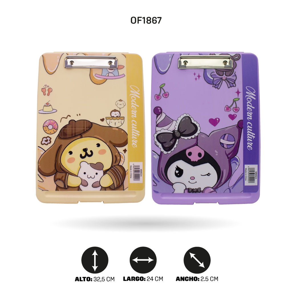 TABLA PORTADOCUMENTOS ESTAMPADO, 4 MOTIVOS MM02A [PAC4625]