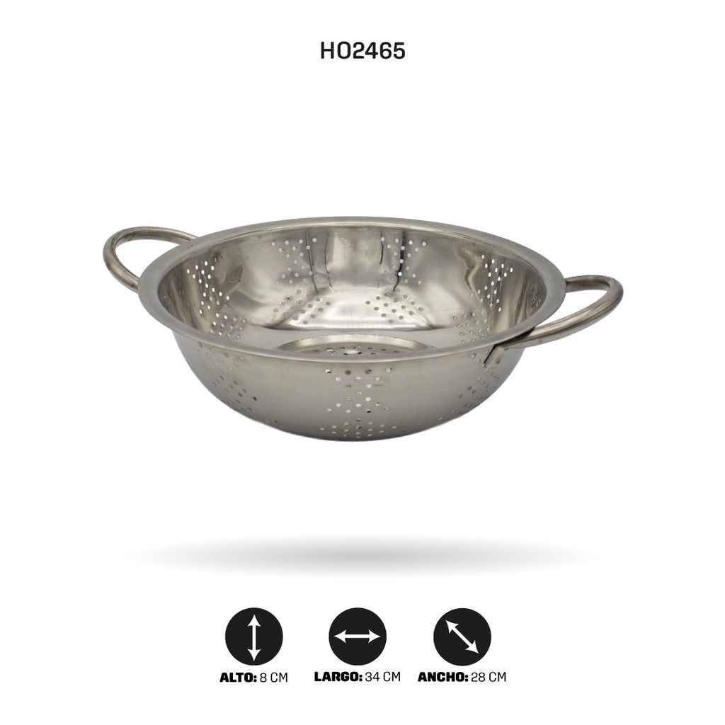 ESCURRIDOR METALICO DE COMIDA 28CM [PAC5317]