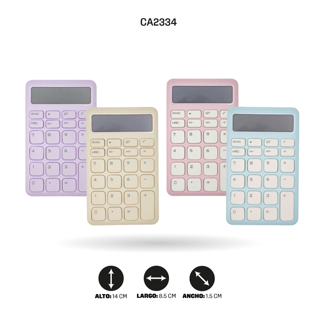 CALCULADORA KARUIDA COLOR PASTEL 8 DIGITOS KK-803 [PAC5359]