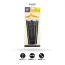 PINCEL PLANO DE MADERA 12pcs del 1 al 12  [PAC4847]