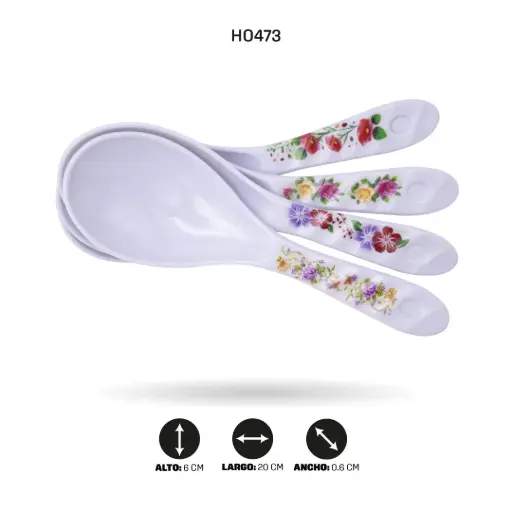 [HO473] CUCHARAS MELAMINA ARROCERA [PAC20409-473]