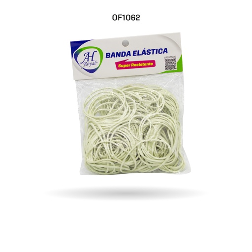 [OF1062] BANDAS DE CAUCHO AH ROYAL BLANCO BOLSA PEQUEÑA APX 150 [PAC10112-1062]