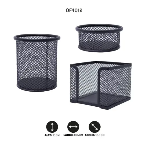 [OF4012] SET DE OFICINA 3PCS AH ROAL 7858 PACA X 60 [PAC2014-4012-PAC70069-4012]