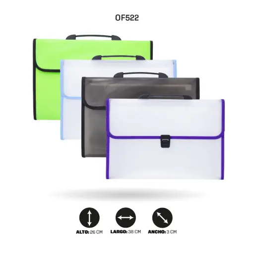 [OF522] ARCHIVADOR AH ROYAL OFICIO 13 BOLSILLOS [PAC90185-PAC3223-PAC4095]