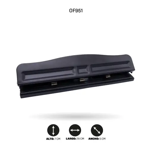 [OF951] PERFORADORA 3 HUECOS AJUSTABLE [PAC70630-951]