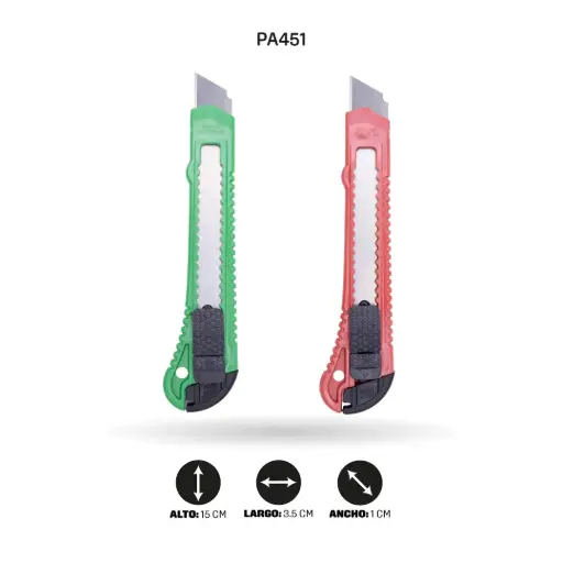 [PA451] BISTURI GRANDE DISPLEY X 24 UND BOLSA INDIVIDUAL [PAC2390-FT-87-451]