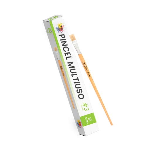 [PI1700] PINCEL CHINO AH ROYAL PLANO NO 3 X12 [PAC20003-1700]