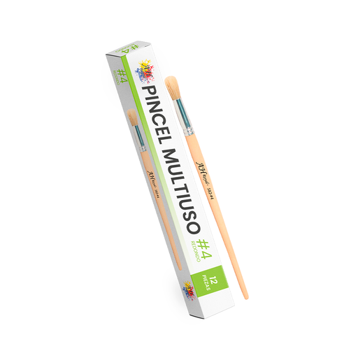 [PI1713] PINCEL CHINO AH ROYAL REDONDO NO 4 X12 [PAC20016-1713-PAC80097-1713]