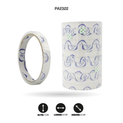 [PA2322] CINTA AH ROYAL TRANSPARENTE 1/2 ARO 30Y 40MC SET X24UND [PAC4778-2322]