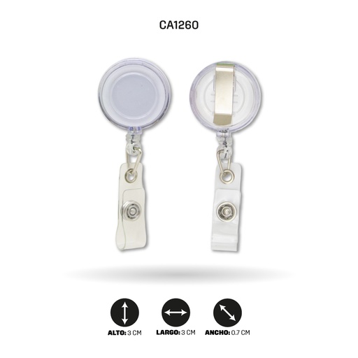 [CA1260] YOYO PARA ESCARAPELA TRANSPARENTE [PAC5486]