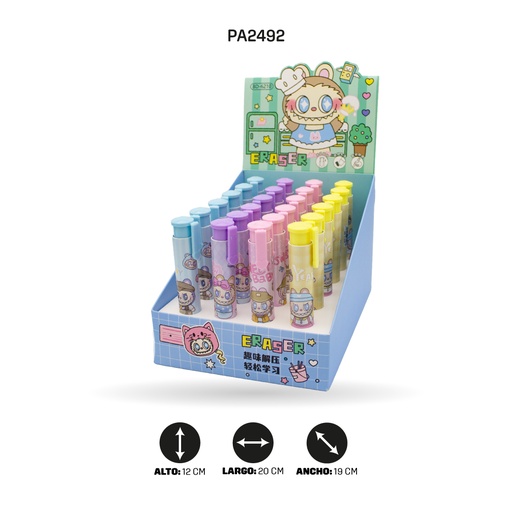 [PA2492] BORRADOR CON MOTIVO DE GATO, 4 MOTIVOS BD-6210 [PAC4633]