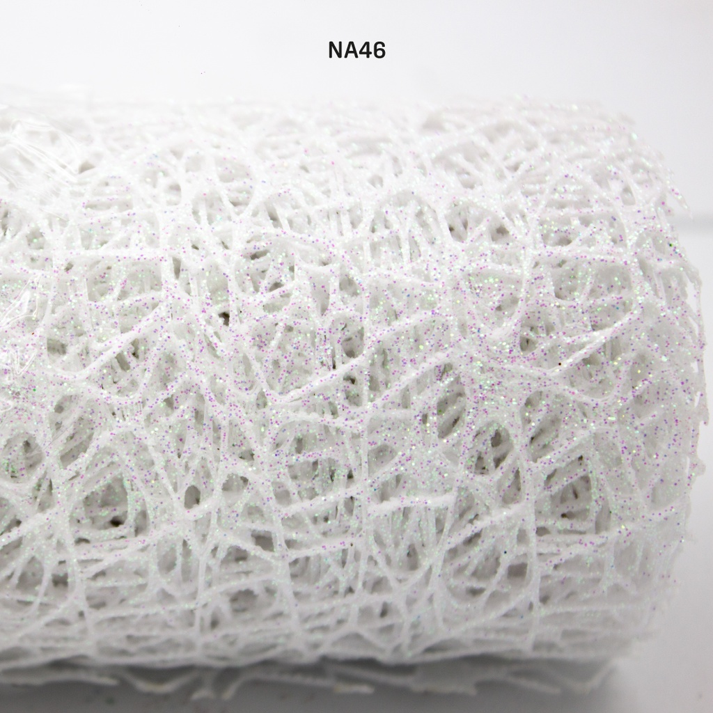 MALLA DE NAVIDAD CON POLVO BLANCO X120 [PAC2625]