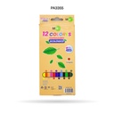 COLOR PLASTICO LARGO MIX 100% ECOLOGICO  X 12UN [PAC3623-3355]