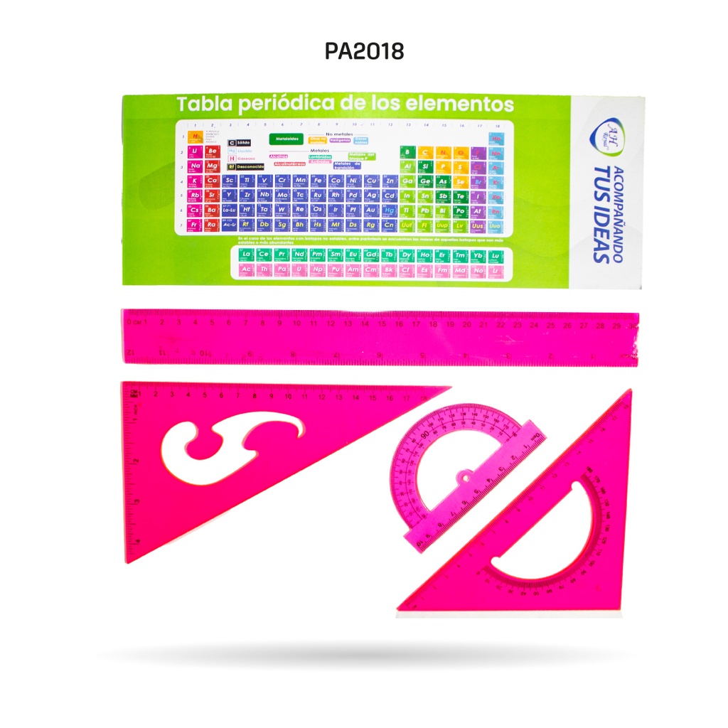 JUEGO GEOMETRICO AH ROYAL CON TABLA PERIODICA  [PAC10045-PAC2136-2018]