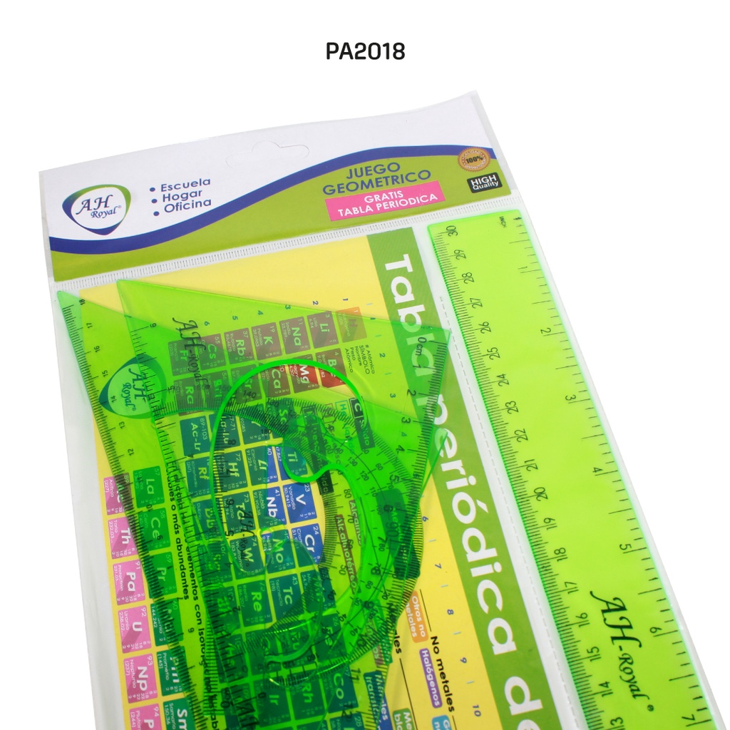 JUEGO GEOMETRICO AH ROYAL CON TABLA PERIODICA  [PAC10045-PAC2136-2018]