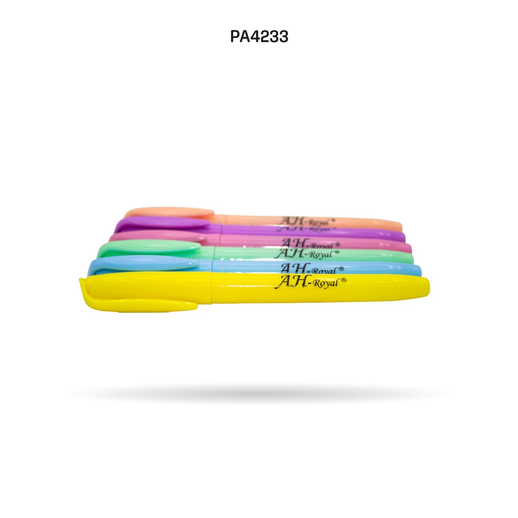 RESALTADOR AH ROYAL  PASTEL SET X 6 UNDS (PAC3579)