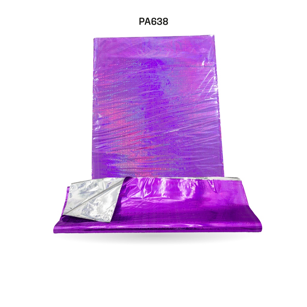 PAPEL HOLOGRAMADO 12 COLORES PQUETE X 100 UND[PAC70480-638]