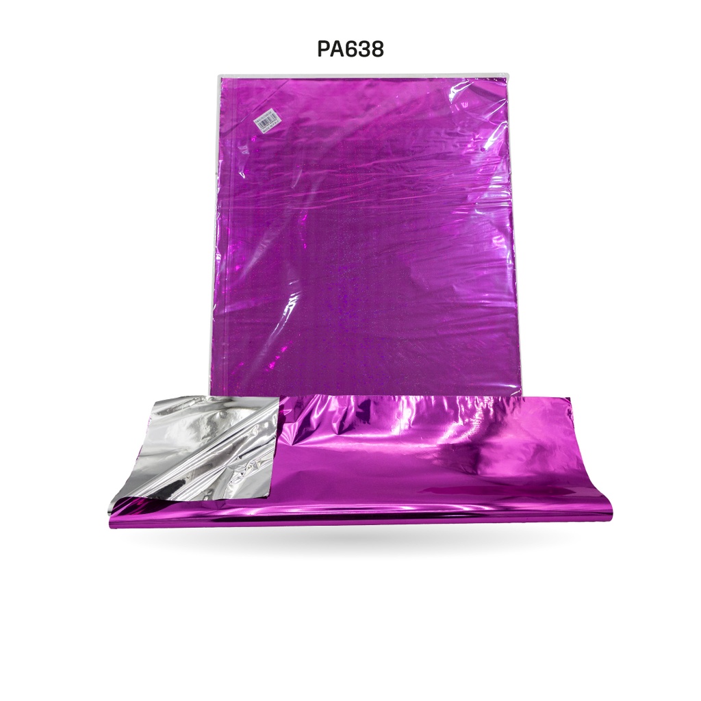 PAPEL HOLOGRAMADO 12 COLORES PQUETE X 100 UND[PAC70480-638]