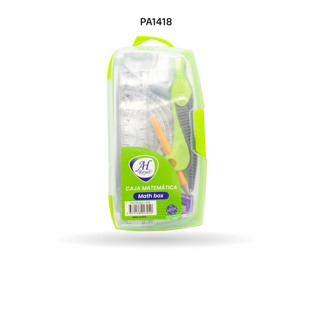 CAJA MATEMATICA AH ROYAL 8 PIEZAS  [PAC90263-1418]