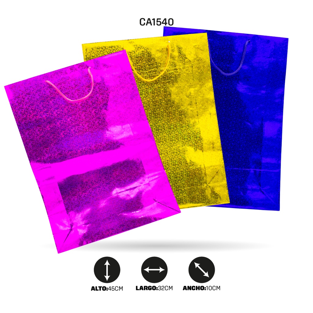 BOLSA DE REGALO HOLOGRAMADA XXL [PAC20649-1540]