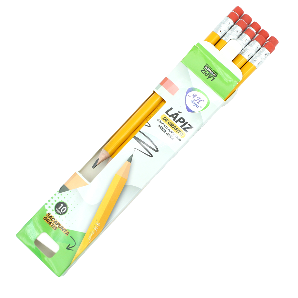 LAPIZ  TRIANGULAR JUMBO 4.0 HB X10 UND [PAC2503]