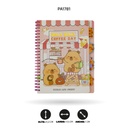 AGENDA DE OSOS Y GATOS 80 HOJAS  SUMER ARGOLLADA OSO A5-205-43 2 MOTIVOS [PAC4766]