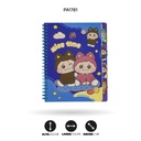 AGENDA DE OSOS Y GATOS 80 HOJAS  SUMER ARGOLLADA OSO A5-205-43 2 MOTIVOS [PAC4766]