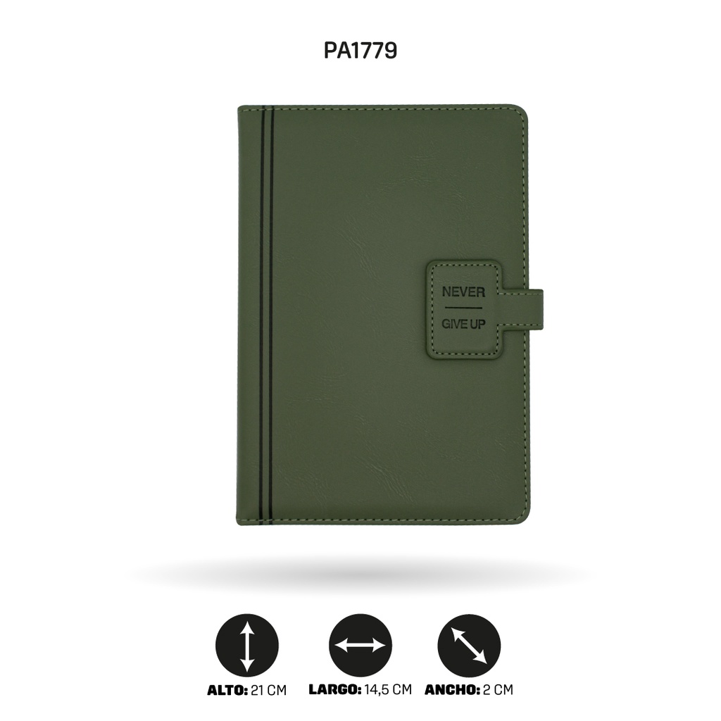 AGENDA CON BROCHE DE 100 HOJAS 25-84 [PAC4764]