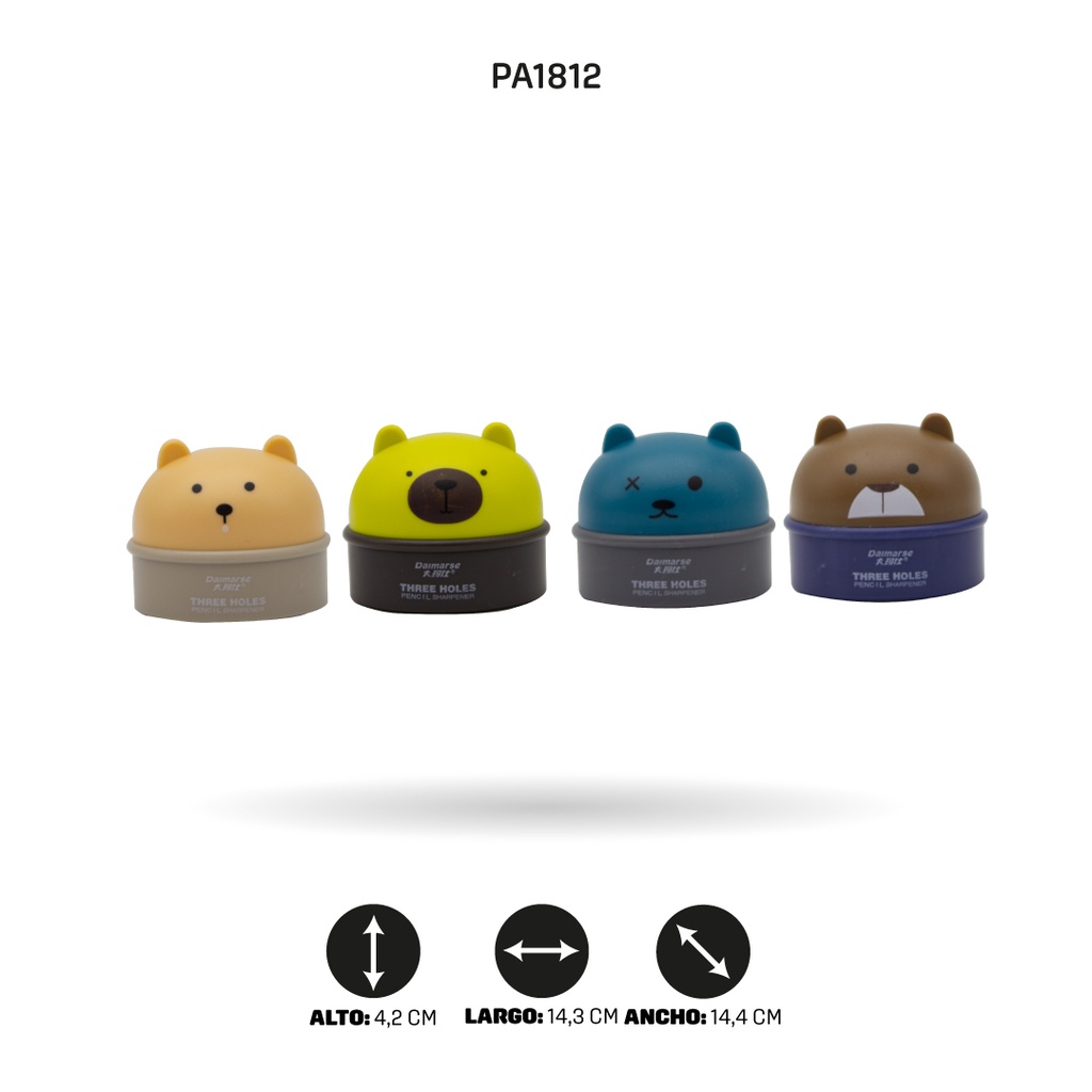 SACAPUNTAS CUATRO OSOS BOX 12 UND DMS-179 [PAC4870]