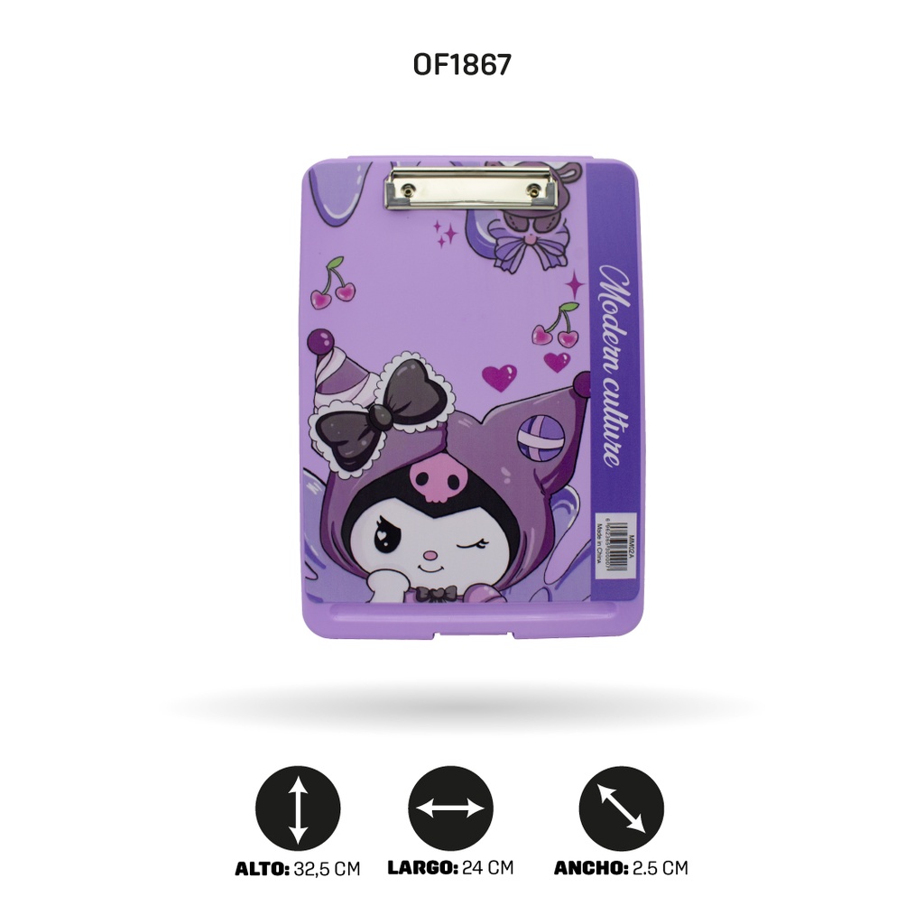 TABLA PORTADOCUMENTOS ESTAMPADO, 4 MOTIVOS