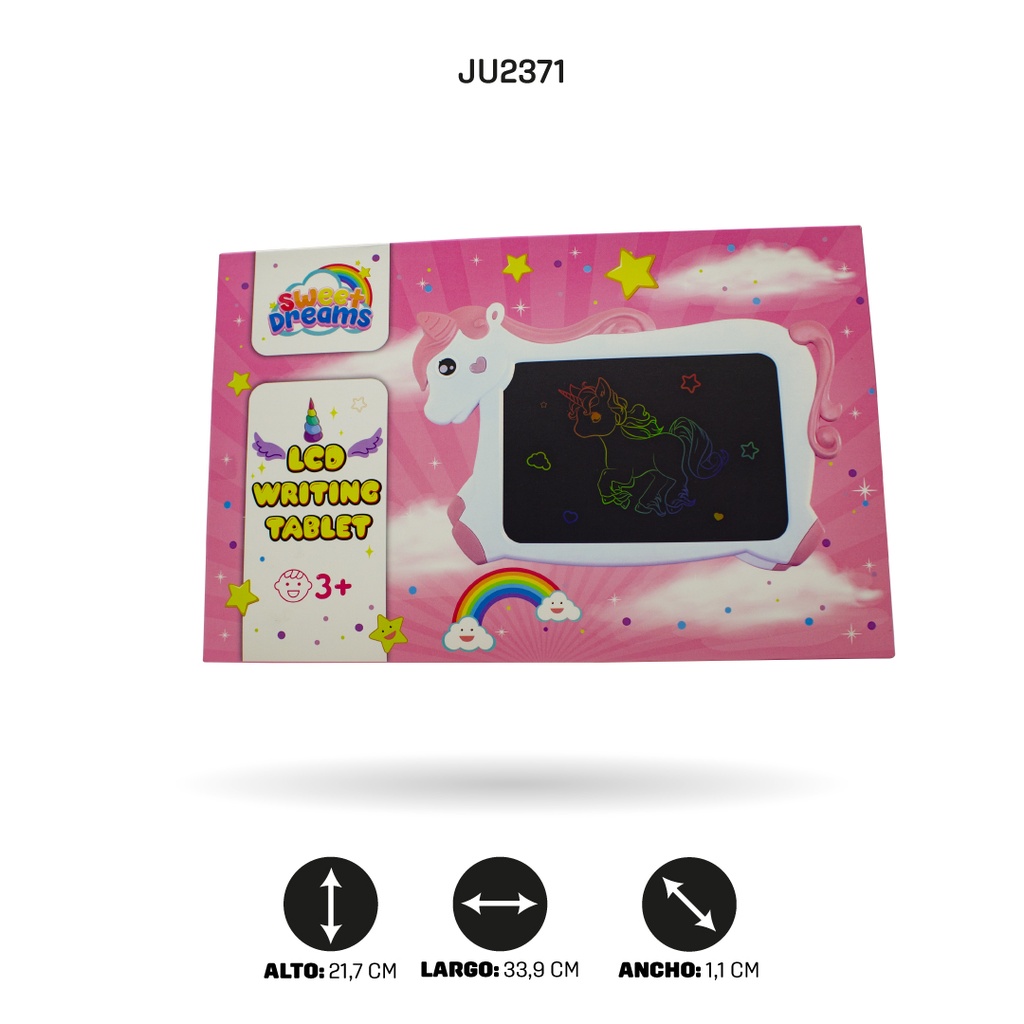TABLERO UNICORNIO LCD, 4 MOTIVOS