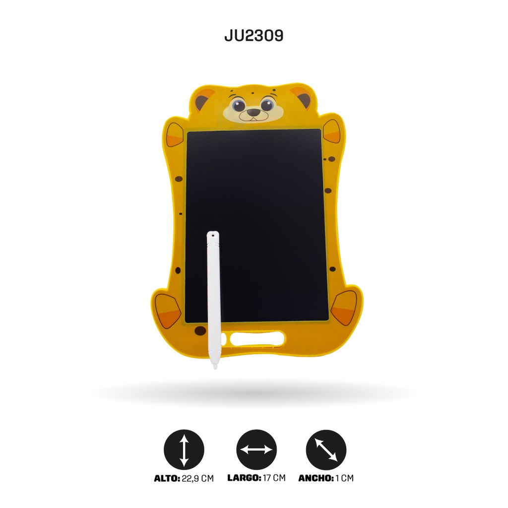TABLET DE DIBUJO ANIMALES LCD 4 MOTIVOS